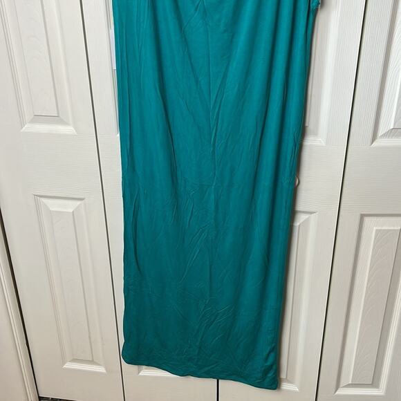 Six Fifty Solid Maxi Dress Teal Large - Picture 5 of 8